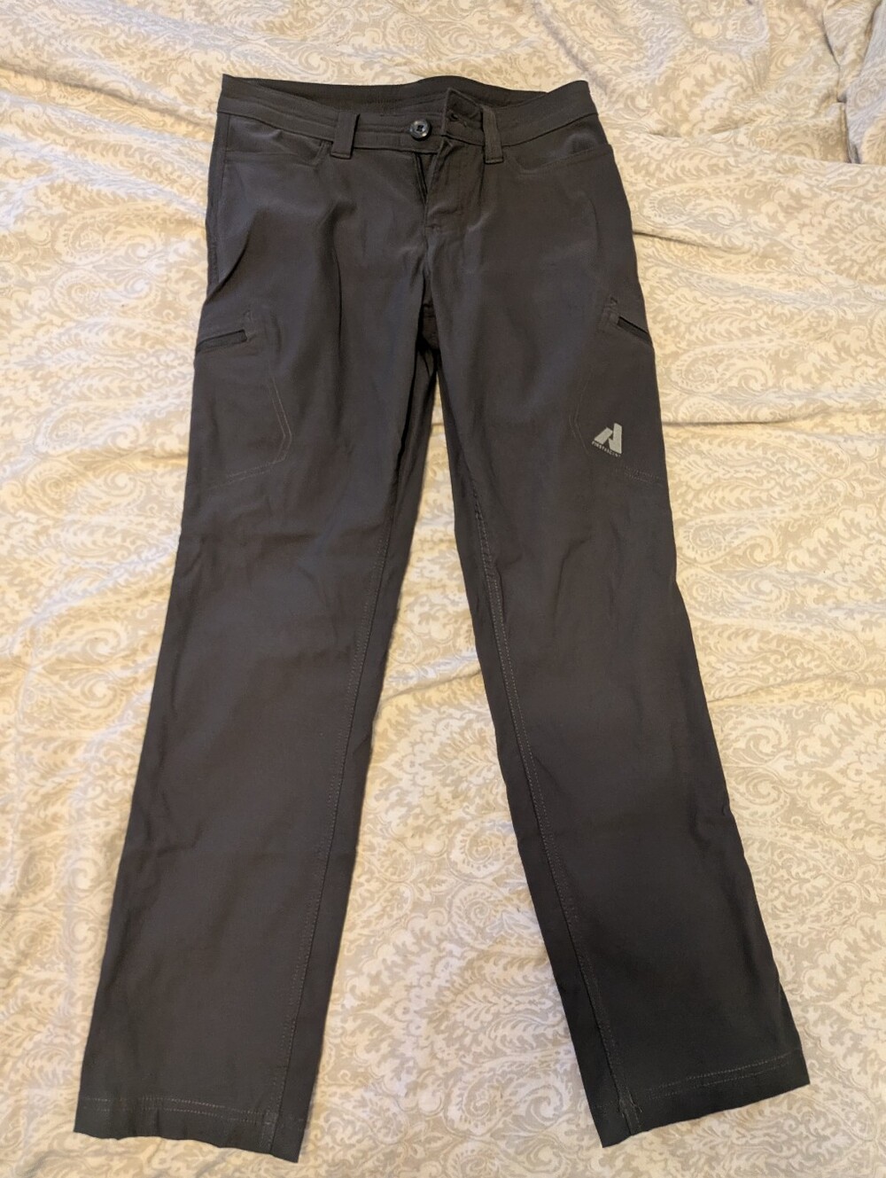 Eddie Bauer Women's First Ascent Guide Pro Pants in Charcoal (P2=petite 2)